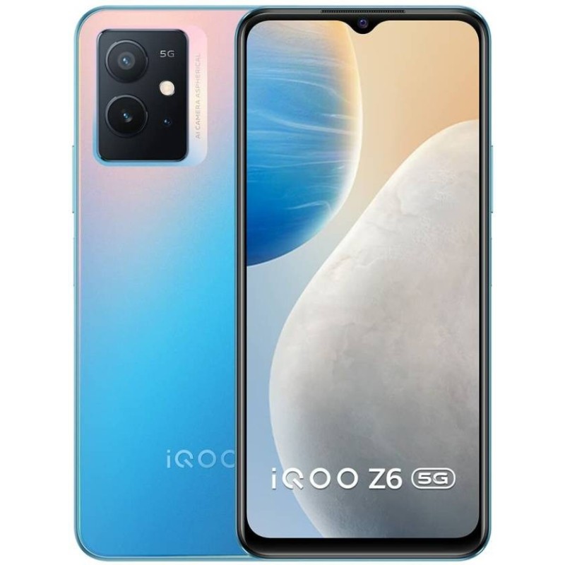 IQOO Z6 5G (Without Charger) (Chromatic Blue, 128 GB)  (4 GB RAM)