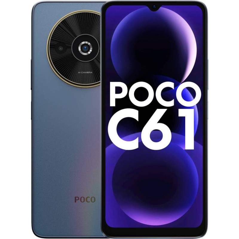 POCO C61 (Ethereal Blue, 128 GB)  (6 GB RAM)