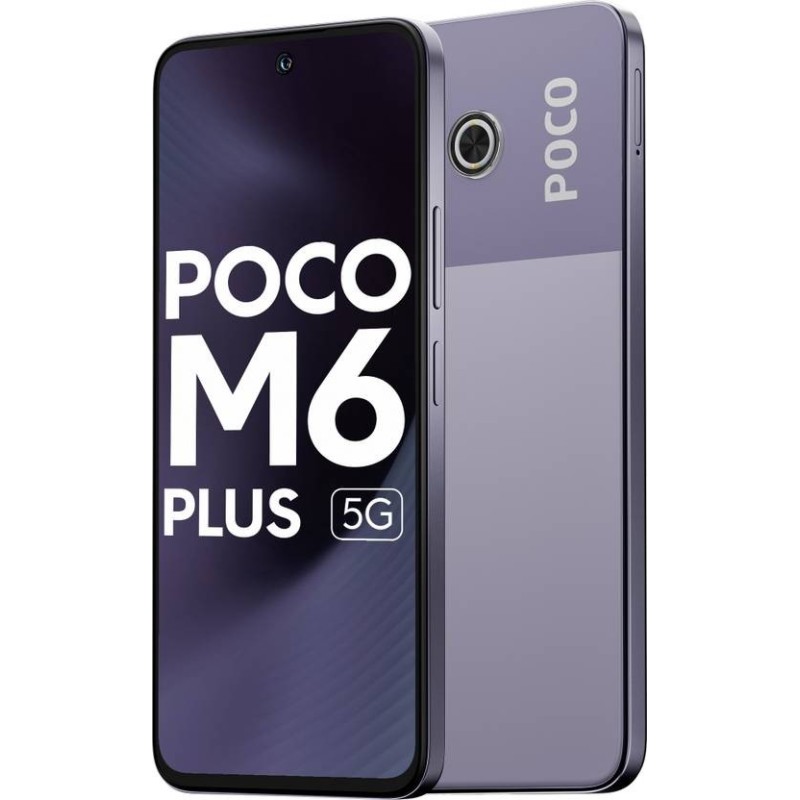 POCO M6 Plus 5G (Misty Lavender, 128 GB)  (6 GB RAM)