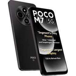 POCO M7 5G (Satin Black, 128 GB)  (6 GB RAM)