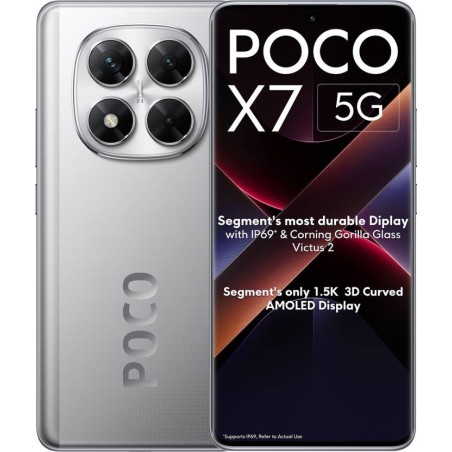 POCO X7 5G (Cosmic Silver, 256 GB)  (8 GB RAM)