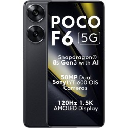 POCO F6 5G (Black, 256 GB)  (8 GB RAM)