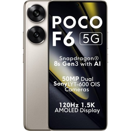 POCO F6 5G (Titanium, 512 GB)  (12 GB RAM)