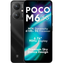 POCO M6 5G (Galactic Black, 64 GB)  (4 GB RAM)