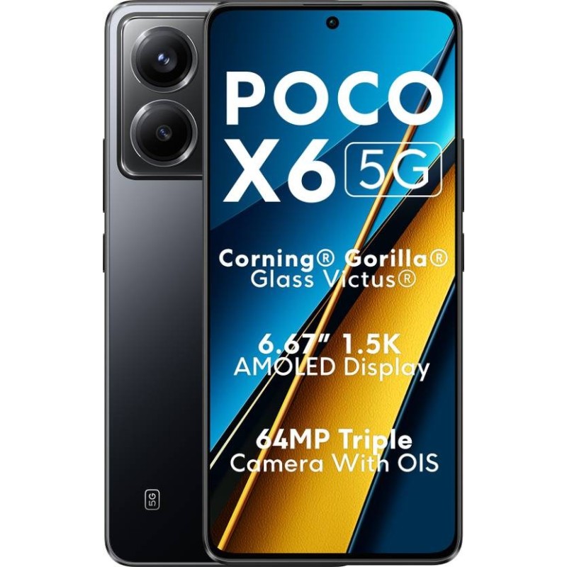 POCO X6 5G (Mirror Black, 512 GB)  (12 GB RAM)