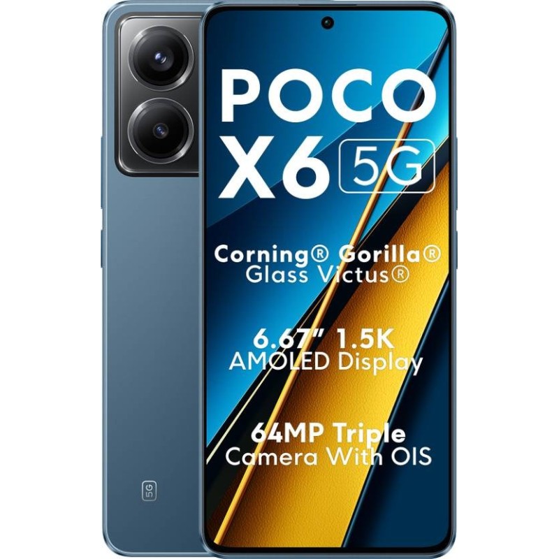 POCO X6 5G (Skyline Blue, 512 GB)  (12 GB RAM)