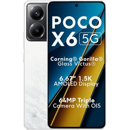 POCO X6 5G (Snowstorm White, 256 GB)  (8 GB RAM)