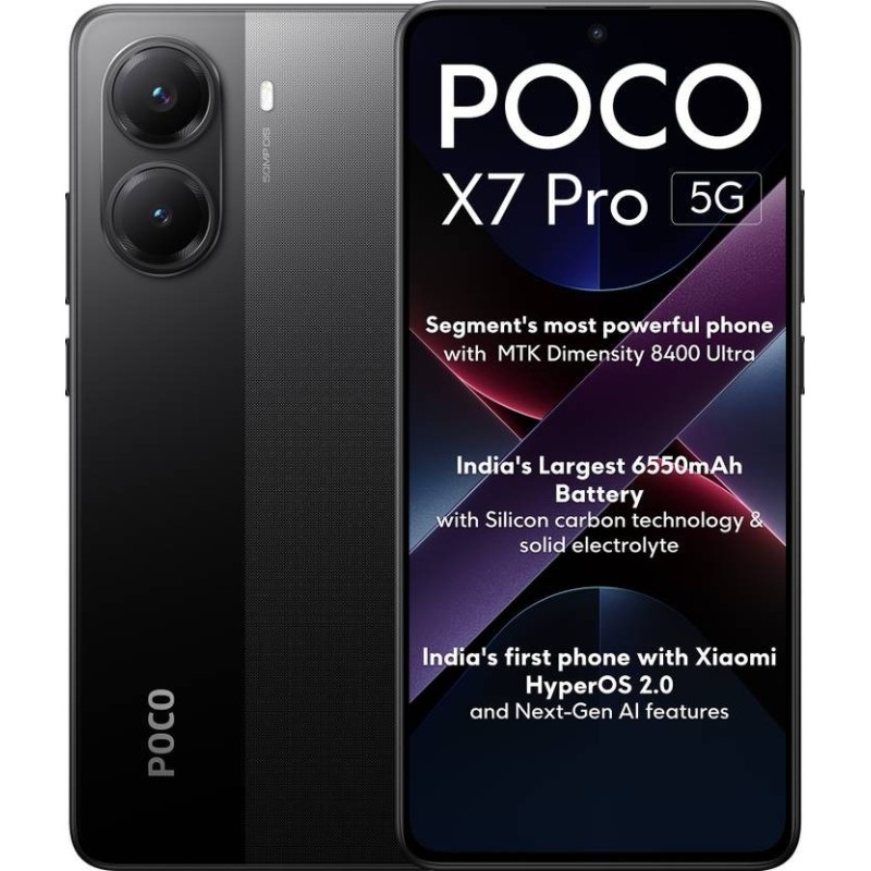 POCO X7 Pro 5G (Obsidian Black, 256 GB)  (12 GB RAM)