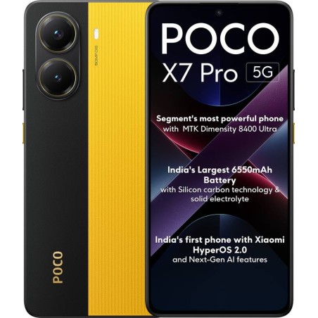 POCO X7 Pro 5G (Yellow, 256 GB)  (8 GB RAM)