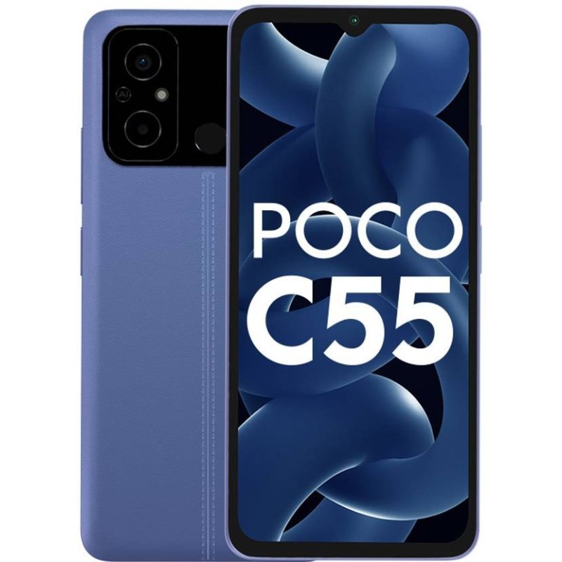 POCO C55 (Cool Blue, 128 GB)  (6 GB RAM)