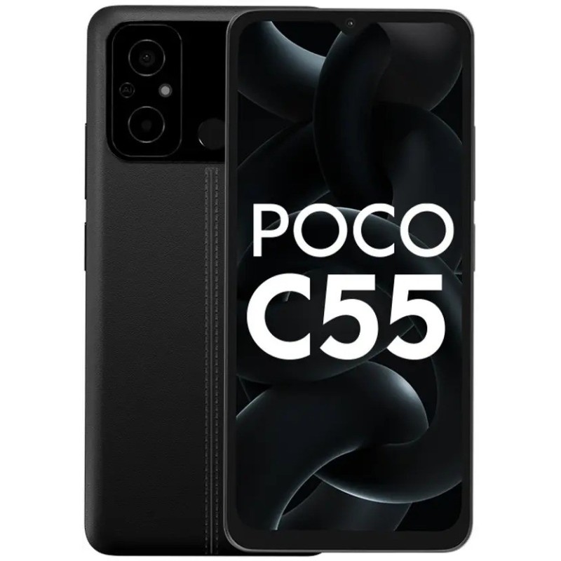 POCO C55 (Power Black, 128 GB)  (6 GB RAM)