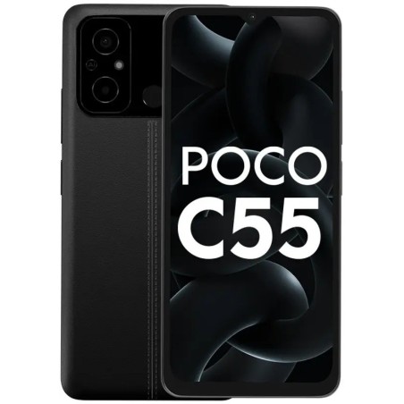 POCO C55 (Power Black, 128 GB)  (6 GB RAM)