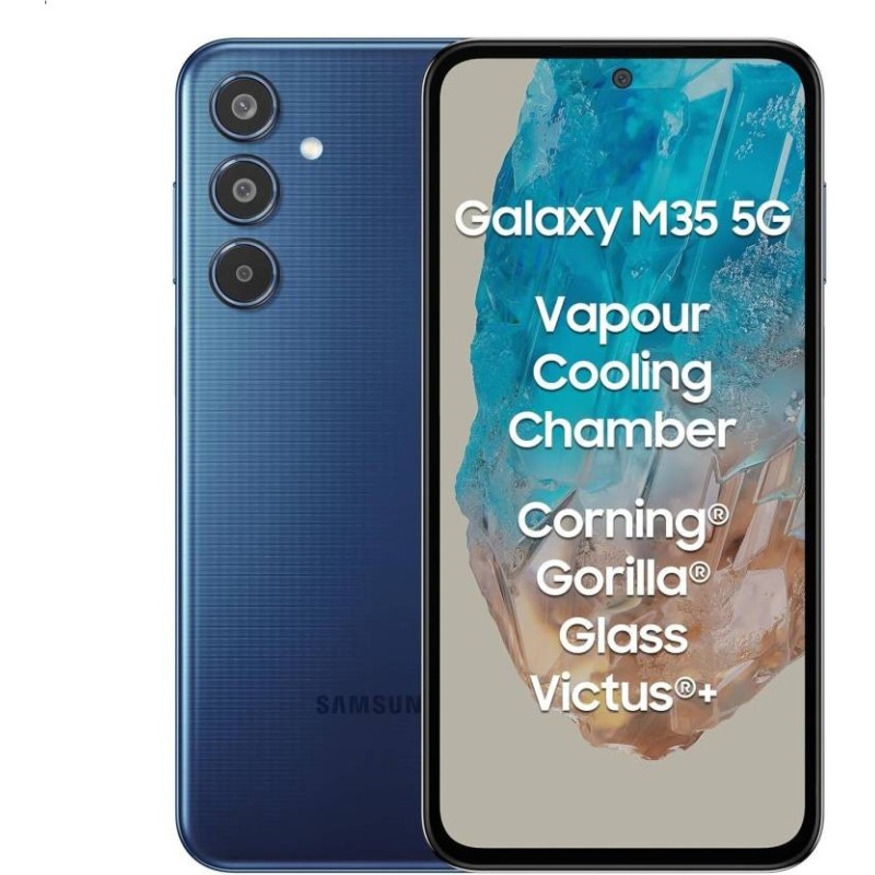 SAMSUNG Galaxy M35 5G (Moonlight Blue, 128 GB)  (6 GB RAM)