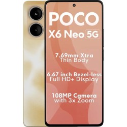 POCO X6 Neo 5G (Martian Orange, 128 GB)  (8 GB RAM)