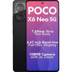 POCO X6 Neo 5G (Astral Black, 128 GB)  (8 GB RAM)