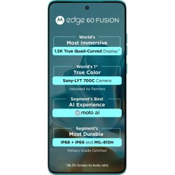MOTOROLA Edge 60 Fusion 5G (PANTONE Amazonite, 256 GB)  (12 GB RAM)