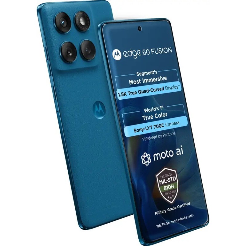 MOTOROLA Edge 60 Fusion 5G (PANTONE Mykonos Blue, 256 GB)  (12 GB RAM)