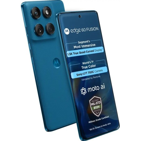 MOTOROLA Edge 60 Fusion 5G (PANTONE Mykonos Blue, 256 GB)  (12 GB RAM)