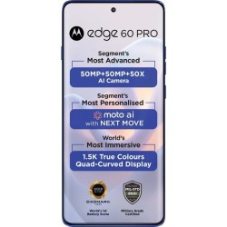 MOTOROLA Edge 60 Pro (Pantone Dazzling Blue, 256 GB)  (8 GB RAM)