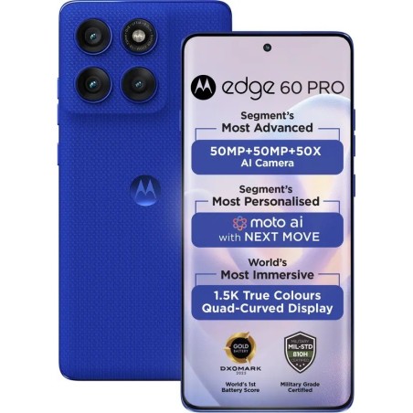 MOTOROLA Edge 60 Pro (Pantone Dazzling Blue, 256 GB)  (8 GB RAM)