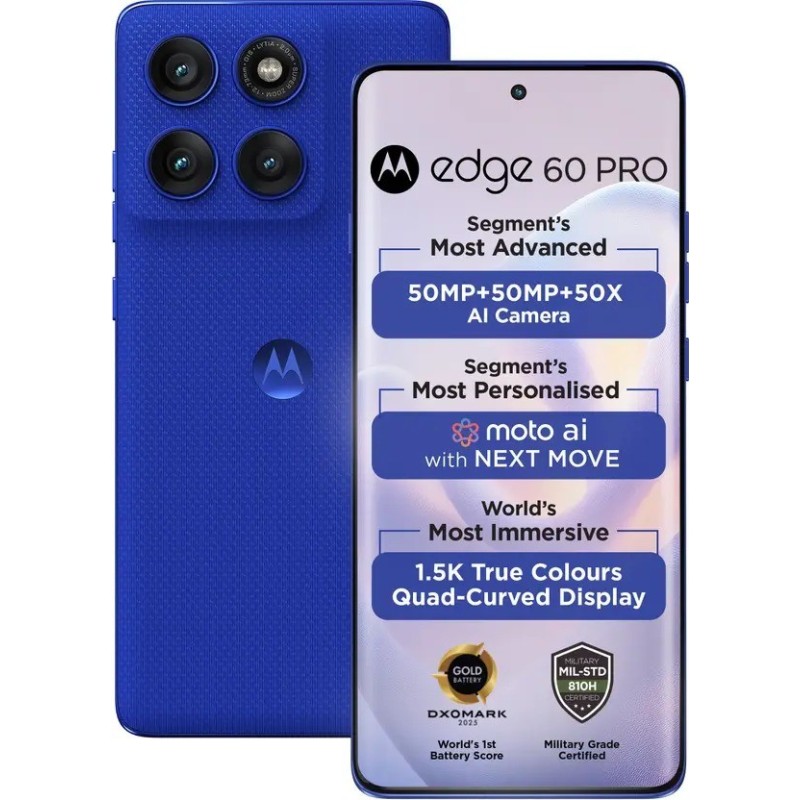 MOTOROLA Edge 60 Pro (Pantone Dazzling Blue, 256 GB)  (12 GB RAM)