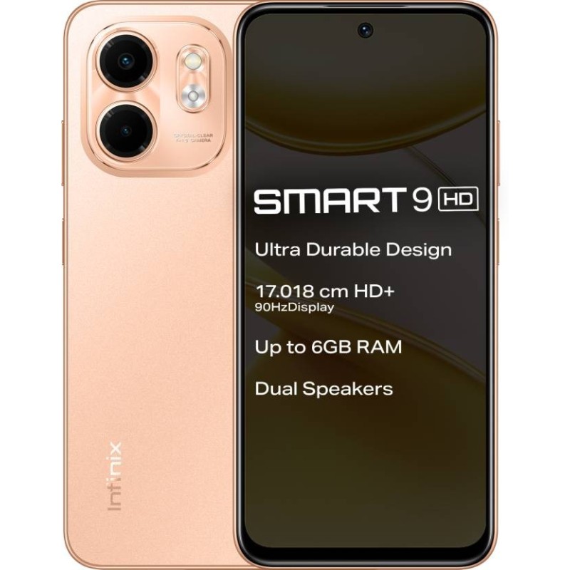 Infinix SMART 9 HD (Coral Gold, 64 GB)  (3 GB RAM)