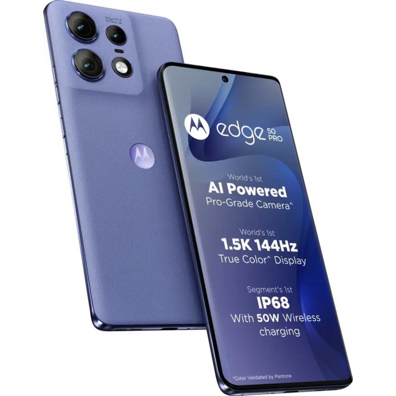 Motorola Edge 50 Pro 5G with 68W Charger (Luxe Lavender, 256 GB)  (8 GB RAM)