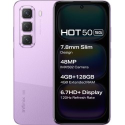 Infinix Hot 50 5G (Dreamy Purple, 128 GB)  (8 GB RAM)