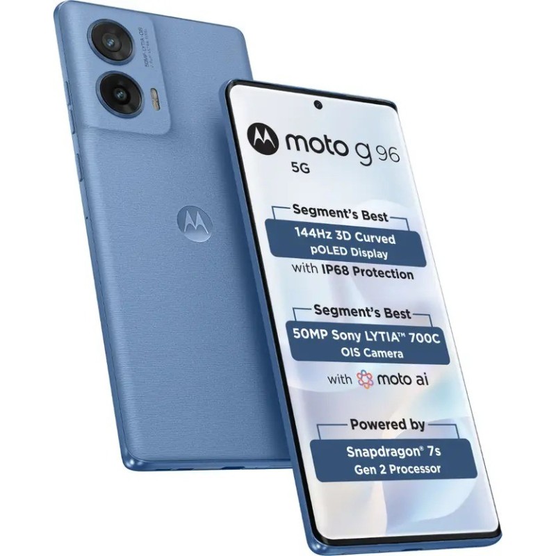 MOTOROLA G96 5G (Pantone Ashleigh Blue, 256 GB)  (8 GB RAM)