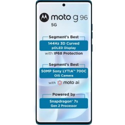 MOTOROLA G96 5G (Pantone Dresden Blue, 128 GB)  (8 GB RAM)
