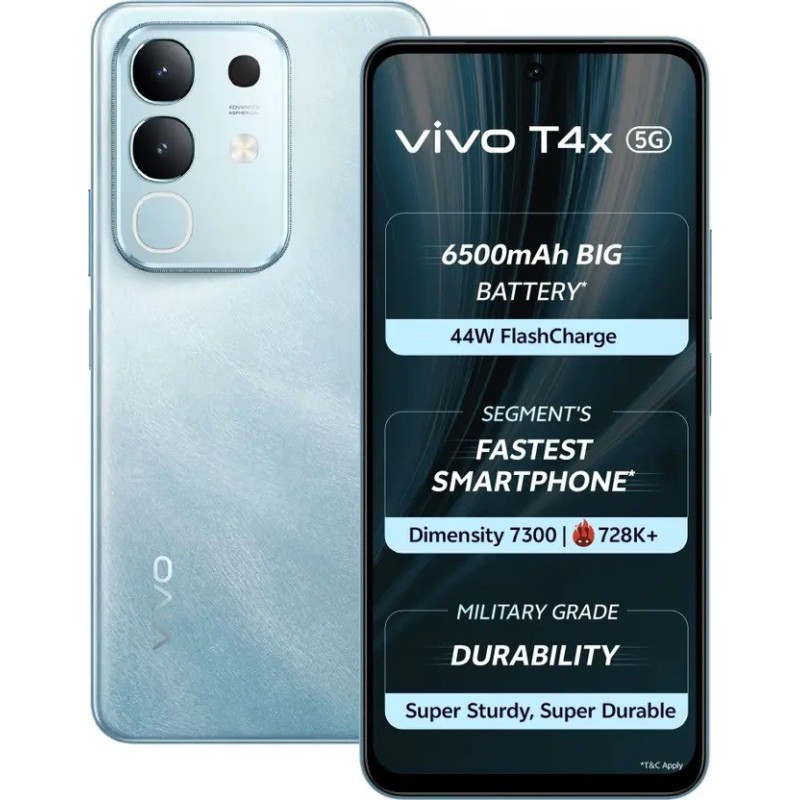 vivo T4x 5G (Marine Blue, 128 GB)  (6 GB RAM)