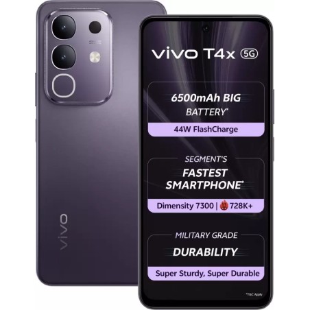 vivo T4x 5G (Pronto Purple, 128 GB)  (6 GB RAM)