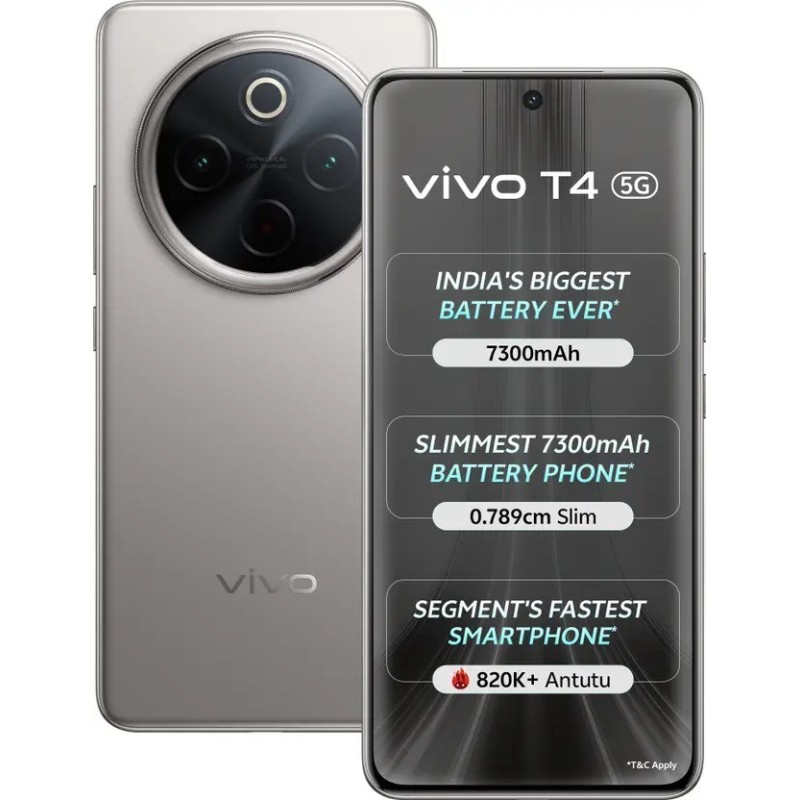 vivo T4 5G (Phantom Grey, 256 GB)  (8 GB RAM)