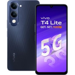 vivo T4 Lite 5G Charger in the Box (Prism Blue, 128 GB)  (6 GB RAM)