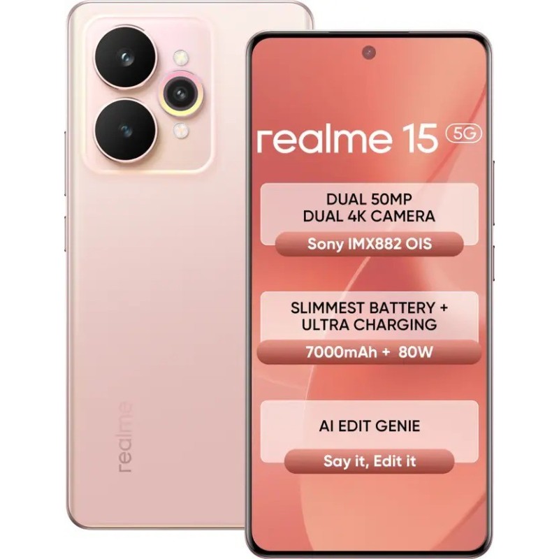 realme 15 5G (Silk Pink, 256 GB)  (8 GB RAM)