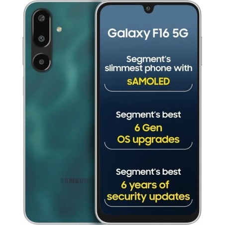 Samsung Galaxy F16 5G (Glam Green, 128 GB)  (6 GB RAM)
