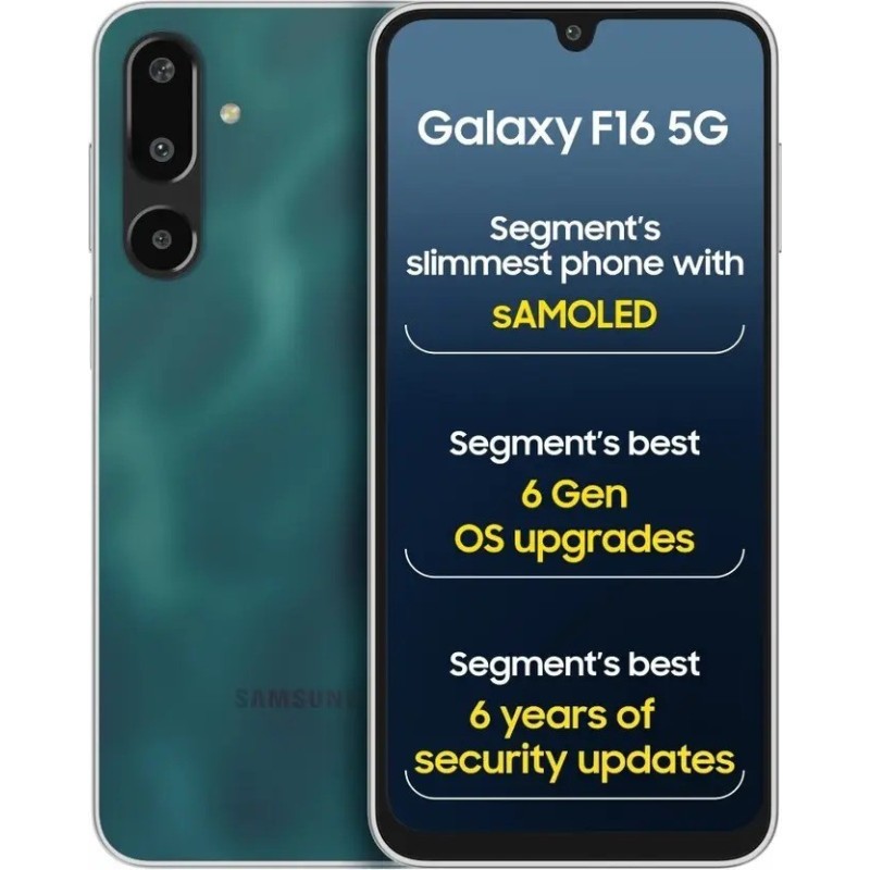 Samsung Galaxy F16 5G (Glam Green, 128 GB)  (8 GB RAM)