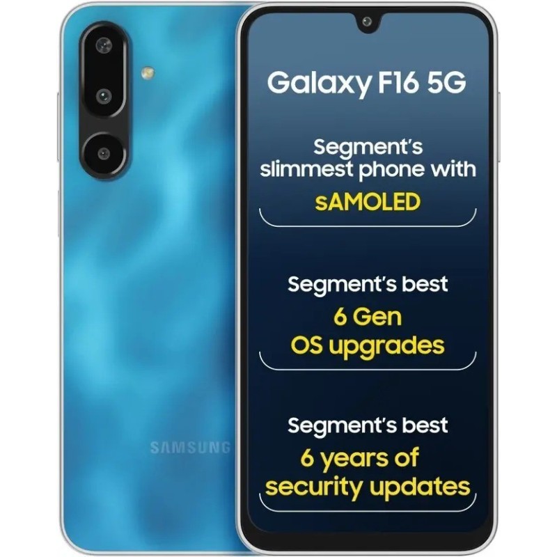 Samsung Galaxy F16 5G (Vibing Blue, 128 GB)  (8 GB RAM)