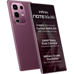 Infinix NOTE 50s 5G+ 45W Charger In the Box & AI (Mystic Plum, 128 GB) (6 GB RAM)