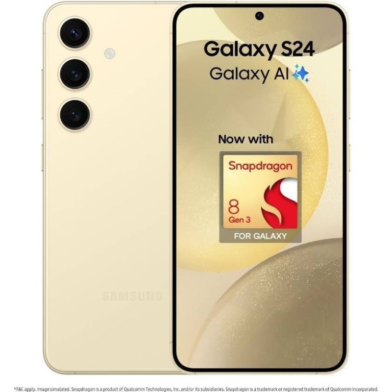 Samsung Galaxy S24 5G Snapdragon (Amber Yellow, 128 GB) (8 GB RAM)