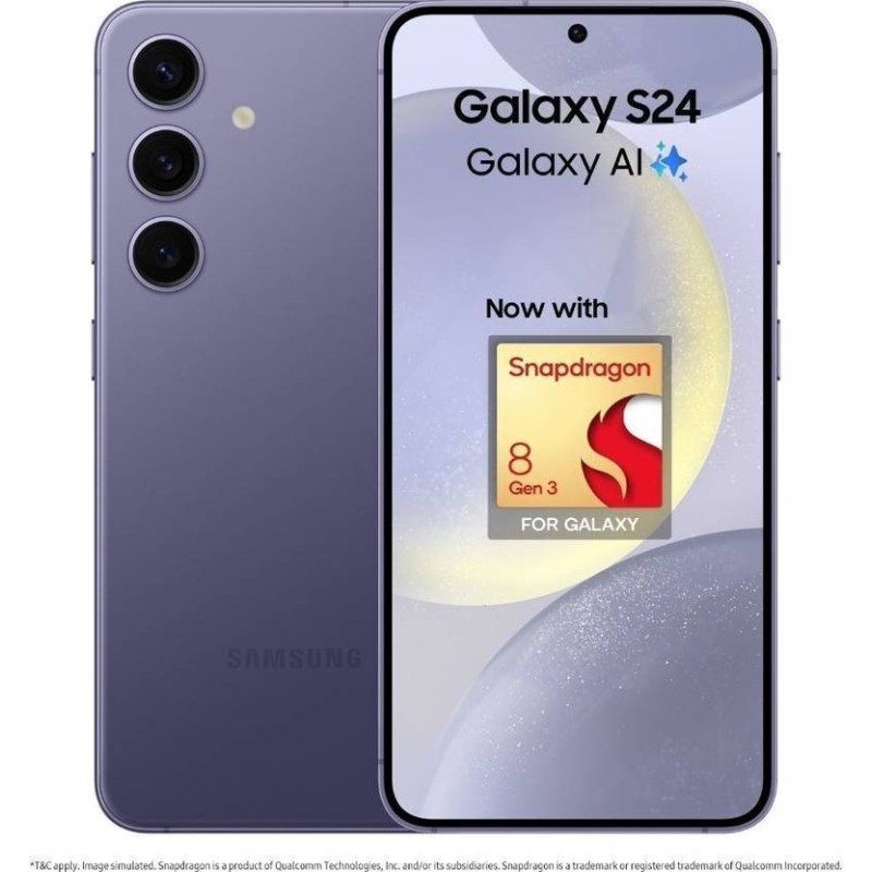 Samsung Galaxy S24 5G Snapdragon (Cobalt Violet, 128 GB) (8 GB RAM)
