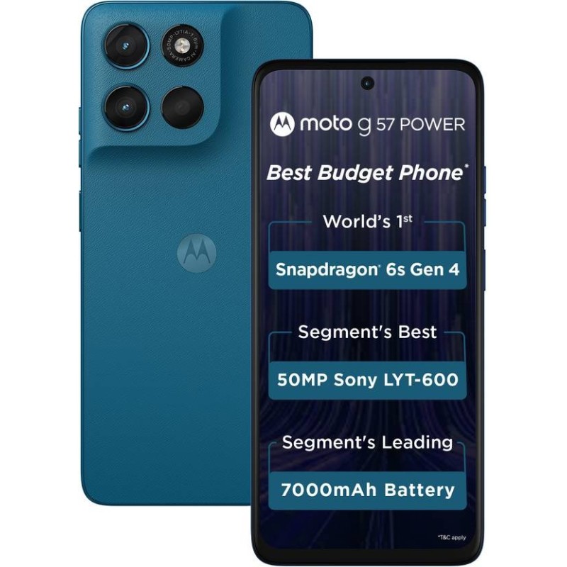 MOTOROLA g57 power 5G (Pantone Corsair, 128 GB) (8 GB RAM)