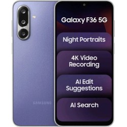 Samsung Galaxy F36 5G (Violet, 128 GB) (6 GB RAM)