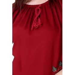 Regular Waist Length Embroidered Top