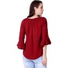 Regular Waist Length Embroidered Top