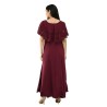 Women Gown Dress (Colour Maroon)