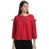 Rayon Solid Regular Fit Top