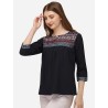 Women's Crepe Printed Tunic Top