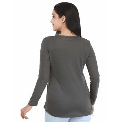 Women's Knit Western Plain T -Shirt