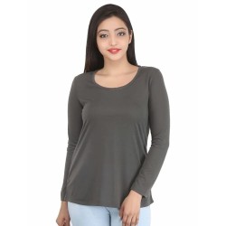 Women's Knit Western Plain T -Shirt